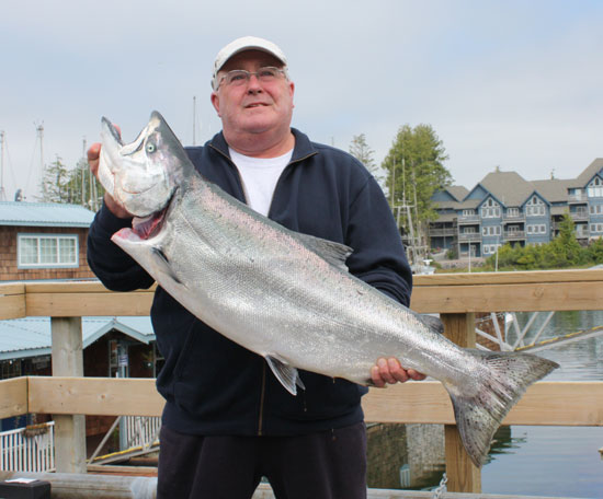 Barry Owen with a 34 lb Chinook July 15, 2008